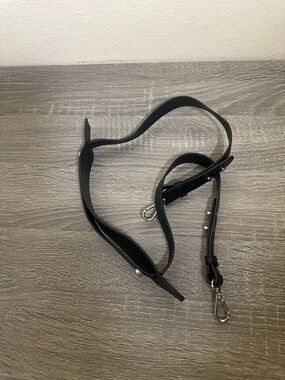 Sandro Replacement Shoulder Strap Black Silver Hardware